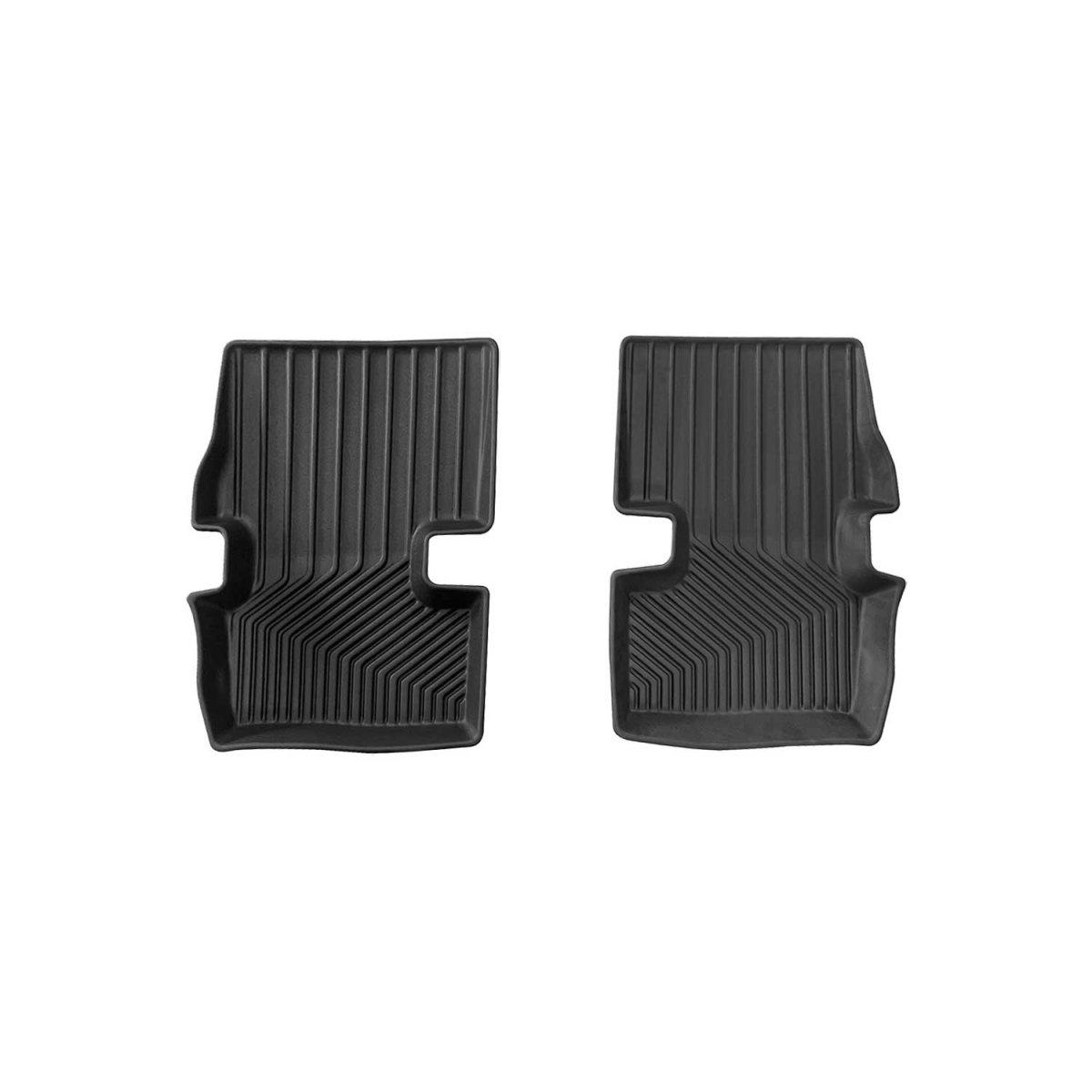 Jeep Compass Floor Mats - Rear - Omac - 3D Texan Floor Mats Premium TPE - Black - '07-'17